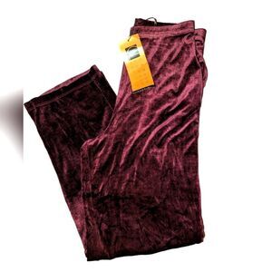 Vintage Carole Little‎ petites maroon velour pants nwt